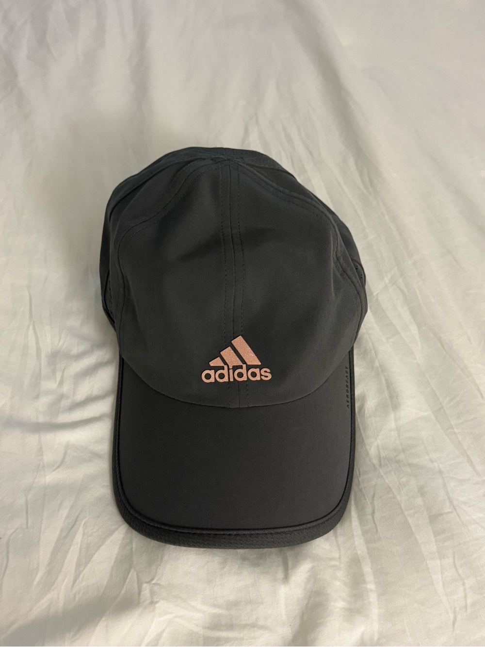 adidas Black Cap with Rose Gold Logo